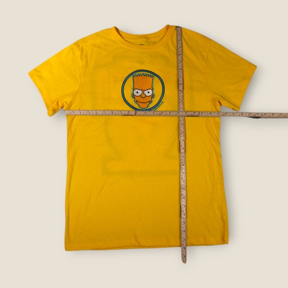 Bart Simpson Graphic Tee Skate Board Embroidered Front & Back RARE Size L - Picture 7 of 9
